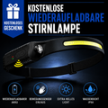 Kostenlose wiederaufladbare Stirnlampe